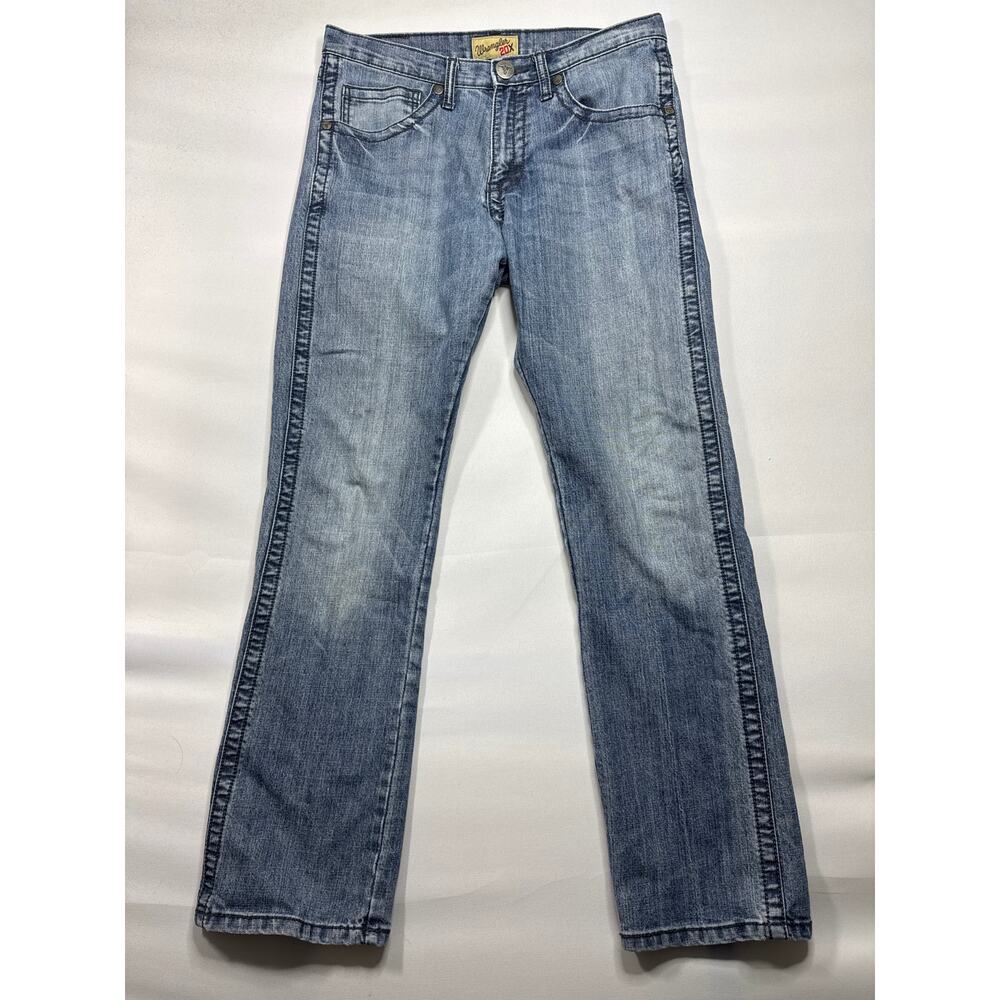 Wrangler 20X Men's Style 44 Slim Straight Blue Denim Jeans - Size 31x32 (32x31)